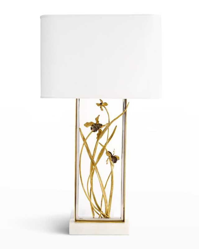 Black Iris Table Lamp